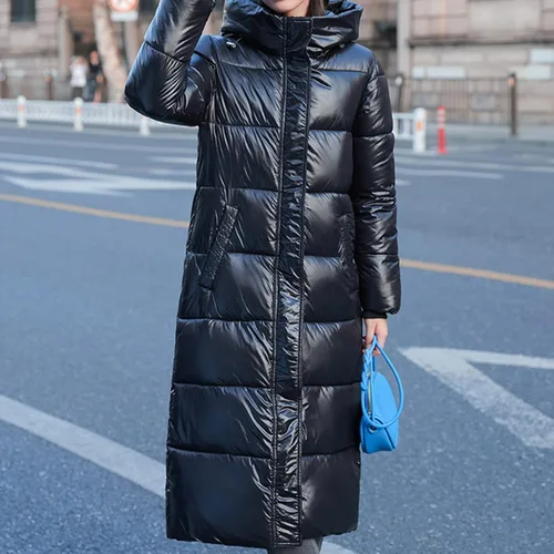 Miniatura 4 de Coats Women Impermeable Womens Thickened Down Jacket Long Winter Coat Hooded Jacket