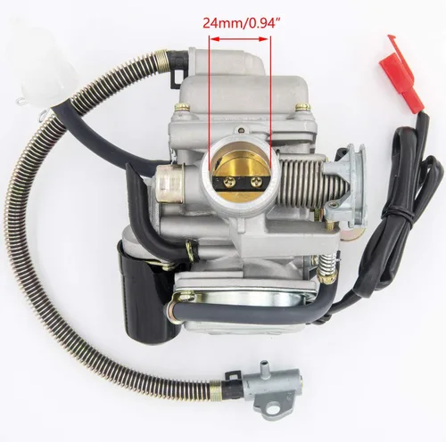 Miniatura 2 de GY6 (150cc) Carburador para motores de 150cc 125cc 152QMJ 157QMJ de 4 tiempos, con estrangulador eléctrico para motocicleta y scooter - Carburador