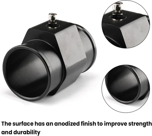 Miniatura 4 de zipelo Tubo de Junta de Temperatura del Agua, Adaptador de Sensor de Temperatura de Aleación de Aluminio para Automóvil, Abrazaderas de Adaptador