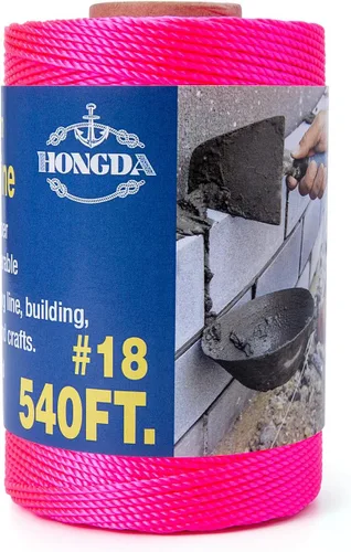 Miniatura 34 de HONGDA Cuerda de nailon, cuerda de nailon trenzado #18 de 250 pies, perfecta para trabajos de mampostería y para el diseño de construcción general