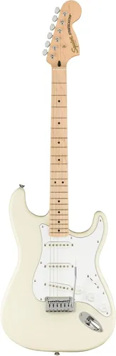Miniatura 4 de Squier Affinity Series Stratocaster - Guitarra eléctrica, color blanco olímpico con diapasón de arce