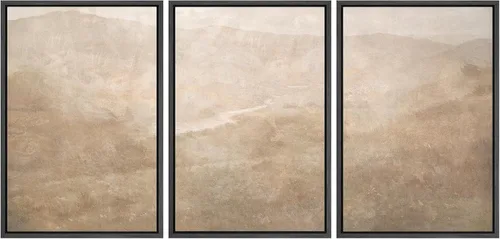 Miniatura 96 de SIGNFORD Impresión en Lienzo Enmarcado Conjunto de Arte de Pared Arte Abstracto Terroso en Tonos Marrón Profundo y Beige Arte Moderno Decorativo