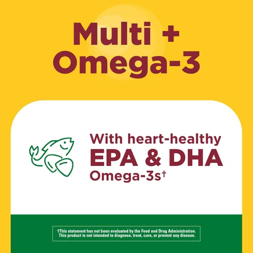 Miniatura 4 de Nature Made Multivitamínico + Omega-3, gomitas multivitamínicas para mujeres y hombres, apoyo nutricional diario, 80 vitaminas y minerales