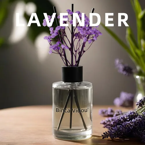 Miniatura 9 de Difusor de varillas, juego de difusores de aceite esencial de lavanda Binca Vidou para decoración de oficina, dormitorio, sala de estar