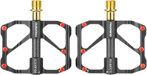 Pedales de bicicleta de montaña Pedales de bicicleta de aleación de aluminio Pedales de bicicleta de 3 rodamientos de fibra de carbono Tubo de eje
