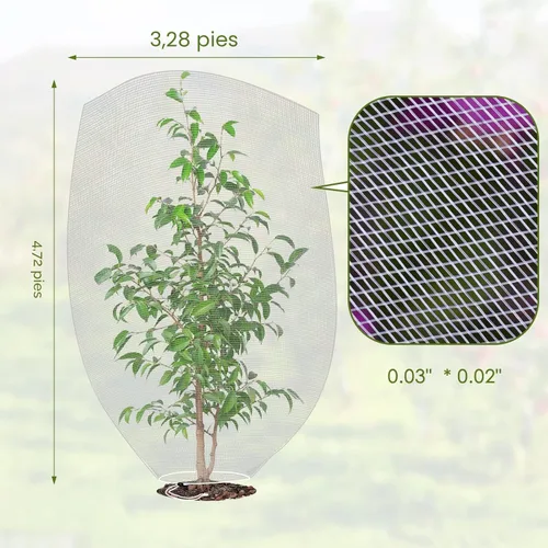 Miniatura 5 de Cubierta de malla para plantas, malla de jardín al aire libre, red para plantas de tomate, cubierta para plantas de mosquito, red de pájaros