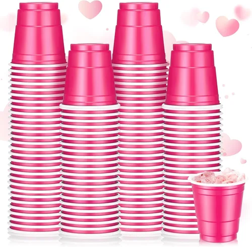 Miniatura 21 de Roshtia Paquete de 100 vasos de plástico de 2 onzas, mini vasos de chupito desechables de graduación de 2 onzas para fiesta de graduación, boda