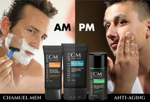 Miniatura 7 de CHAMUEL MEN Crema facial diaria para hombres con 2.5% de retinol hidratante antienvejecimiento para líneas finas, manchas oscuras y arrugas, loción