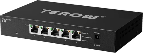 Miniatura 11 de Interruptor de red Gigabit de 5 puertos, interruptor portátil Plug & Play Carcasa sin ventilador, negro, para el hogar, oficina, interruptores