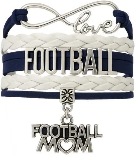 Miniatura 8 de Sportybella Pulsera de fútbol para mamá, pulsera de fútbol para mamá, pulsera de fútbol para madres de fútbol americano