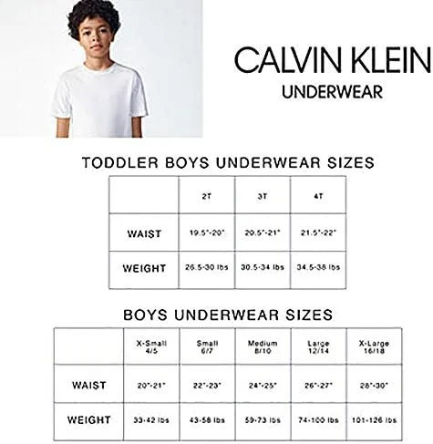 Miniatura 8 de Calvin Klein Paquete de 3 calzoncillos de algodón surtidos para niños pequeños modernos