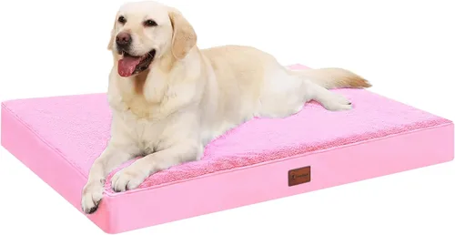 Miniatura 10 de Camas ortopédicas impermeables para perros pequeños, cama ortopédica para jaula con funda extraíble lavable, alfombrilla de espuma para mascotas