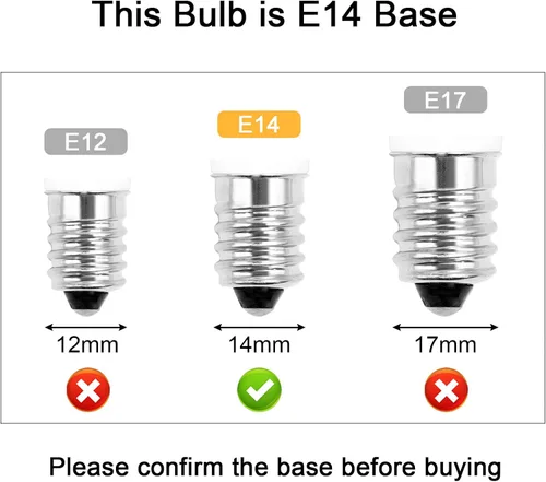 Miniatura 2 de ZHENMING Bombilla E14 E14 de base europea de 2.5 W, igual a 30 W, bombilla halógena E14, regulable CA 110 V-130 V, blanco cálido, 3000 K, 270