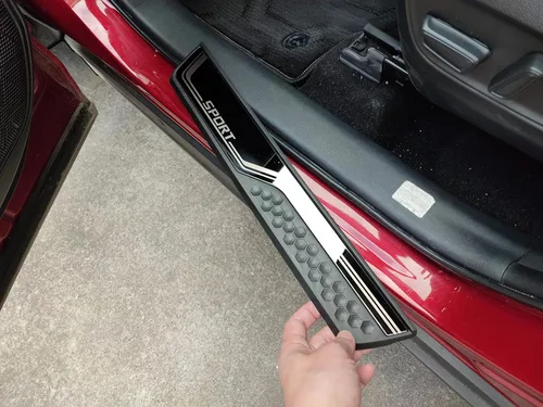 Miniatura 7 de Protector de entrada de puerta de automóvil, para Honda CR-V CRV 2017-2022, 4 unidades, acero inoxidable con ABS cubierta protectora para umbral