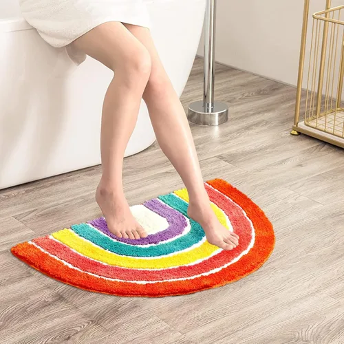 Miniatura 13 de LEVINIS Tapete de baño con pastillero para dormitorio de niños, tapete antideslizante y lavable para baño, ducha, bañera, dormitorio, 27.5 x 15.5