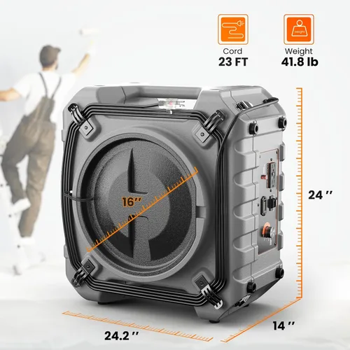 Miniatura 6 de Abestorm Depuradores de aire comerciales para el hogar, depurador de aire HEPA de 750 CFM con filtración de luz UV-C de 4 etapas, máquina de aire