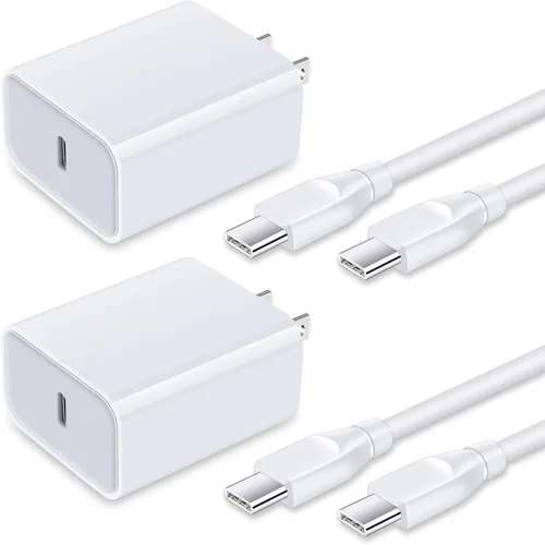 Pixel 10/9/8/7/6/5 Cargador rápido, 20 W USB C Bloque de carga rápida para Google Pixel 10a/10 Pro/10 Pro XL/9a/9 Pro/9 Pro XL/9 Pro Blanco