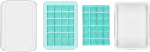 Miniatura 8 de OXO charola de silicona para hielo, Cubos pequeños , Azul claro