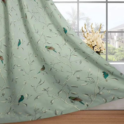 Miniatura 6 de H.VERSAILTEX Cortina de lino natural (2 paneles, 52 x 84 pulgadas) paquete de cortinas 100% opacas impresas (2 paneles, 52 x 84 pulgadas)