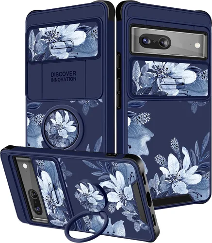 Miniatura 34 de Funermei Funda 2 en 1 para Google Pixel 7 Pro para mujeres, funda de teléfono de girasol lindo para niñas, diseño de flores florales femeninas
