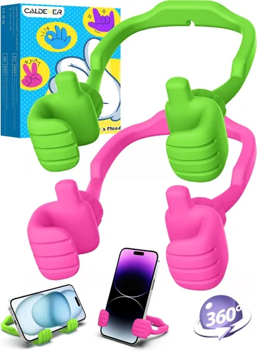 Miniatura 10 de CALDEVER Rellenos de Calcetín para Adolescentes Niños Niñas Adultos Soporte para Teléfono Celular Patentado Paquete de 2 Soporte Perezoso Thumbs Up