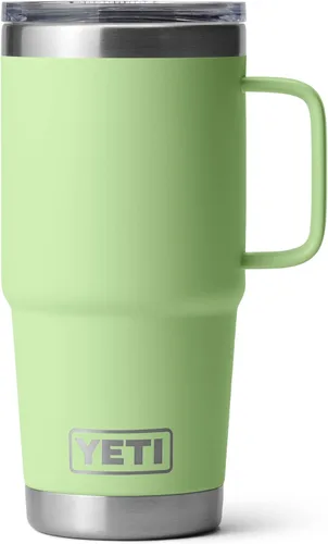 Miniatura 23 de YETI - Vaso de viaje Rambler de 20 onzas, de acero inoxidable, aislada al vacío con tapa fuerte Stronghold Blanco