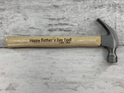 Miniatura 3 de Martillo de madera grabado para el día del padre, para nuestros proyectos futuros, herramienta de regalo