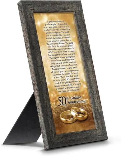 Crossroads Home Décor 50 Boda para Padres, 50 Aniversario Decoraciones para fiestas, 50 años de aniversario, 50 años de regalo, 50 para parejas,