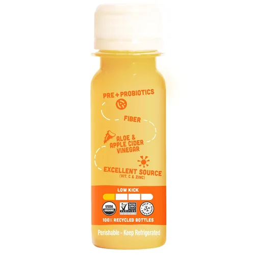 Miniatura 7 de Vive Organic - Shot de refuerzo doble digest + immunity, aloe vera prensado en frío, sidra de manzana, probióticos, 0.07 onzas de fibra, sin gluten