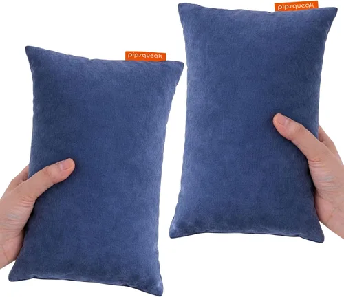Miniatura 10 de Almohada de microfibra Pipsqueak - Pequeña, Mini, Pequeño - 27.9 x 17.8 cm - Perfecta para viajes, autos, aviones, camping, perros, niños pequeños