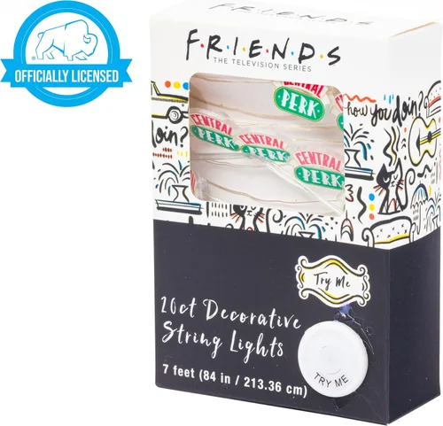 Miniatura 6 de Silver Buffalo Friends Central Perk Juego de 20 luces de cuerda decorativas en forma de taza, de 7 pies de largo, alimentadas por batería
