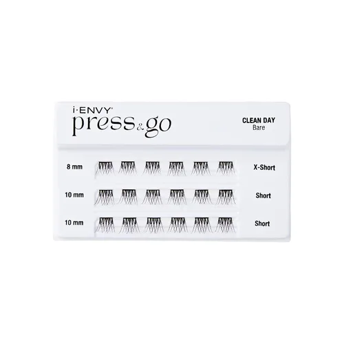 Miniatura 2 de i-ENVY Pestañas Autoadhesivas Press&Go, Racimos de Pestañas Postizas Sin Necesidad de Pegamento, Pestañas de Presión de Aplicación Fácil en 1 Paso