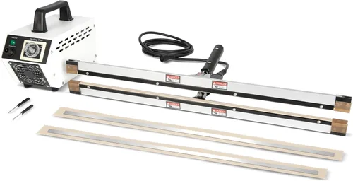 Máquina de sellado térmico portátil de mano, IPS-600 de 24 pulgadas | Sellado térmico instantáneo para envases de polietileno, papel de aluminio,