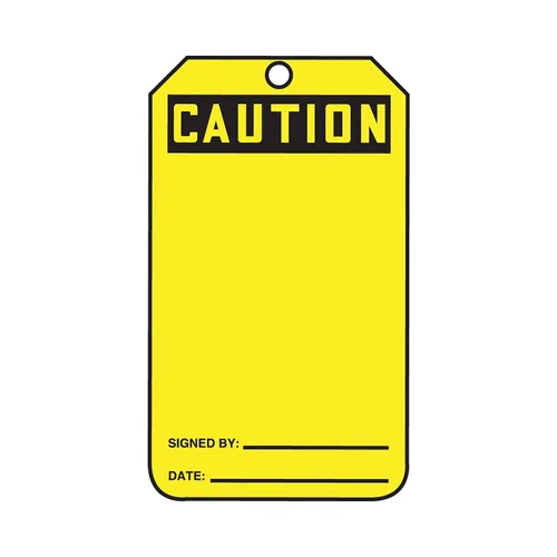 Miniatura 2 de Accuform Signs MGT200CTP - Etiqueta de seguridad, precaución de leyenda (en blanco), 5.75 pulgadas de largo x 3.25 pulgadas de ancho x 0.010