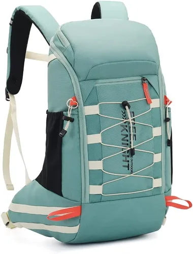 Miniatura 15 de Bseash Mochila impermeable de 40 L para senderismo y campamento con cubierta para lluvia, mochila de viaje para deportes al aire libre para esquí