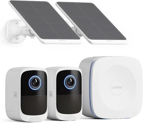 Cámaras de seguridad 4K inalámbricas para exteriores/interiores, cámaras con batería para seguridad del hogar, sin tarifas mensuales, almacenamiento