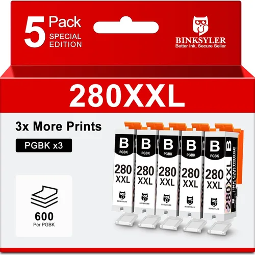 Miniatura 10 de Paquete de 3 cartuchos de tinta negra 281 de repuesto para Canon CLI-281XXL 281XL 281 XXL BK para Canon Pixma TR8520 TS6120 TS6220 TS6320 TR7520