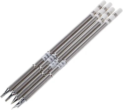 Miniatura 4 de FEITA Puntas de soldador T12 Kits de puntas de soldadura eléctrica para estación de soldadura eléctrica microeléctrica, soldador de lápiz pequeño