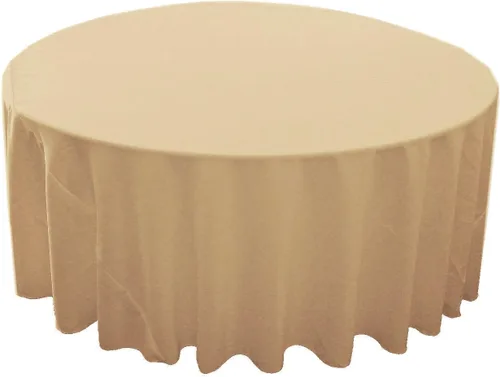 Miniatura 42 de LA Linen - Mantel redondo lavable de popelina de poliéster, resistente a manchas y arrugas, 51", mantel de tela para comedor, cocina, fiesta, Negro