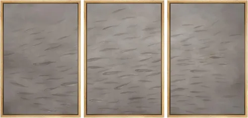 Miniatura 34 de SIGNWIN Juego de impresión enmarcada para pared, diseño de rayas verticales, fotografía abstracta, arte moderno, primer plano, relajante, tranquilo