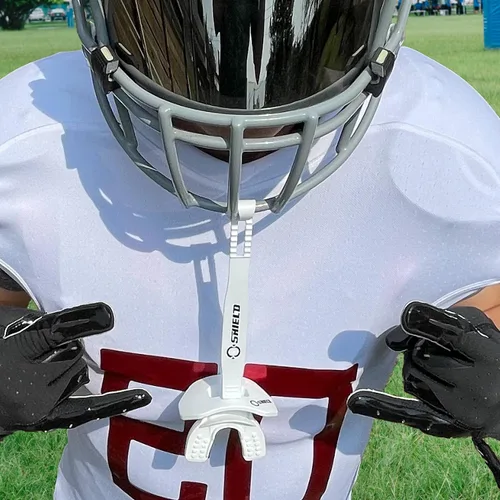 Miniatura 5 de O Shield Protector bucal Core Football con correa desmontable, protector de labios apto para fútbol americano, 7 contra 7, bandera de fútbol