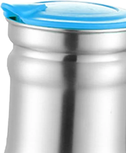 Miniatura 7 de Jarra de agua de acero inoxidable de 1 litro con tapa aislada, jarra de café térmica de acero inoxidable de doble pared al vacío, termo para café