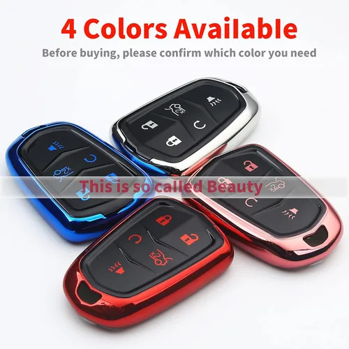 Miniatura 5 de Funda para llavero Cadillac, compatible con Cadillac CTS, SRX, XT5, ATS 15-19