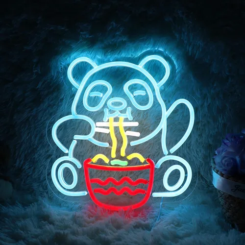 Miniatura 12 de Letrero de neón de feliz cumpleaños para telón de fondo, decoraciones de cumpleaños, letreros de luz LED de neón para cumpleaños, letrero de luz LED