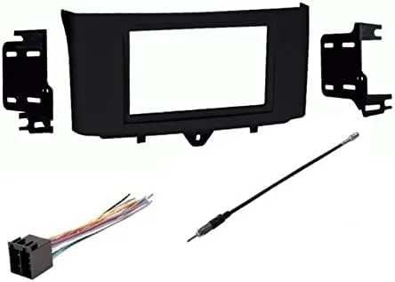 Kit de tablero de instalación estéreo ASC de alta calidad, arnés de cables y adaptador de antena para instalar una radio DIN doble del mercado de