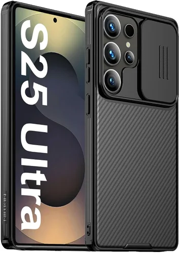 Miniatura 17 de Mangix Funda para Samsung Galaxy S22 Ultra con cubierta para cámara, delgada funda protectora de policarbonato delgado a prueba de golpes con Negro