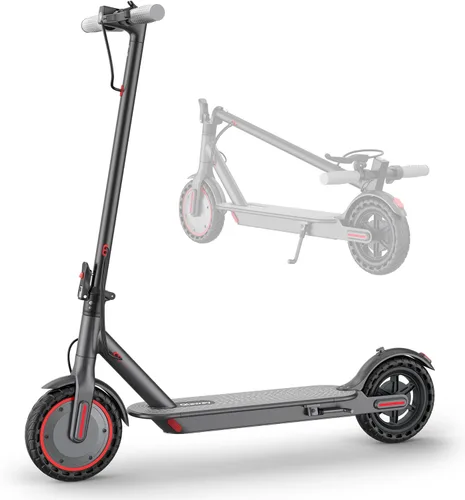 Qlaway 350W Electric Scooter for Adults, Speed Up to 19Mph, Max 15-22 Miles Range, Commuting Scooters with APP Control and Dual Brakes System