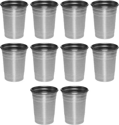 Miniatura 8 de Vasos de cerveza de acero inoxidable personalizados de 16 onzas, juego de 10/50/100, paquete personalizado a granel, perfecto para fiestas