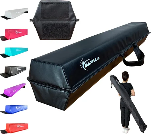 Miniatura 9 de MARFULA Balance Beam - Equipo de gimnasia de suelo plegable para niños, base antideslizante - de 6 a 10 pies para uso en gimnasio en casa