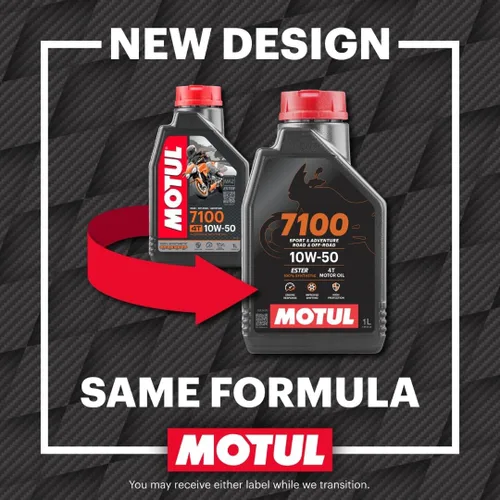 Miniatura 6 de Motul 7100 10W-50 4T 100% Aceite sintético de éster para motor de motocicleta, para carretera y fuera de carretera, 4 litros (104098)